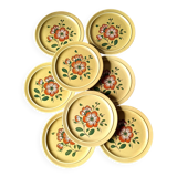 9 k&g luneville french ceramic dinner plates, ø 24.8 cm