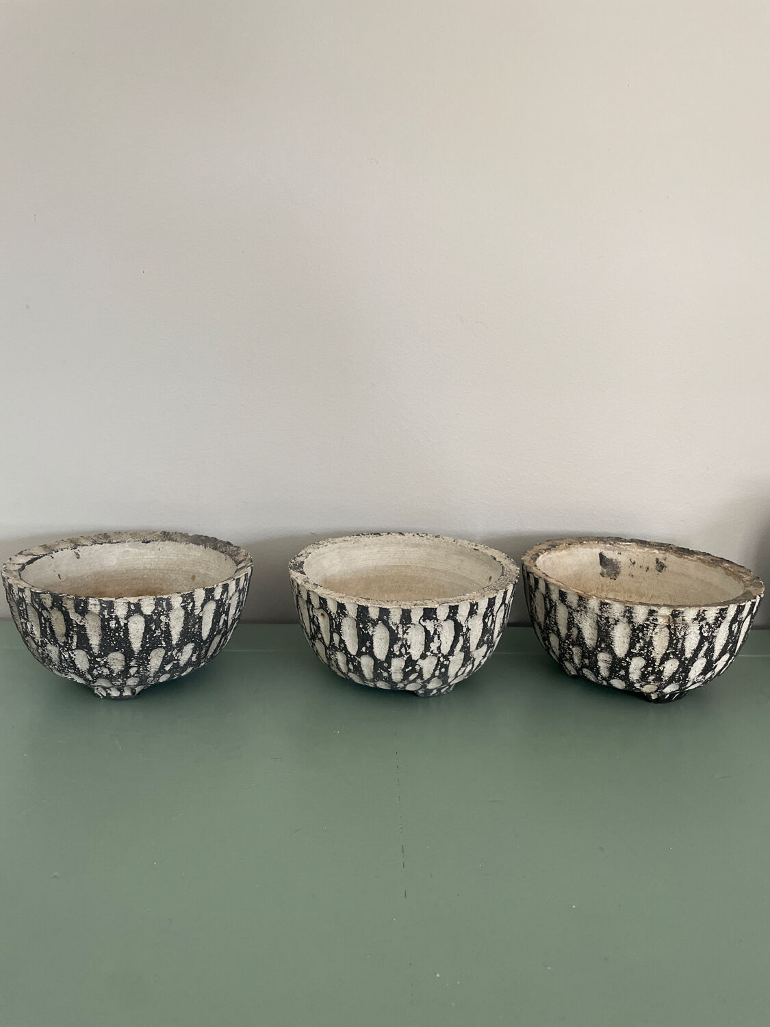 Set of plant pots, designer planter 1960