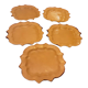 5 assiettes a dessert  poterie  sud france  dieulefit  drome