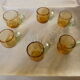 6 verres à liqueur modèle Georges Sand verre teinté