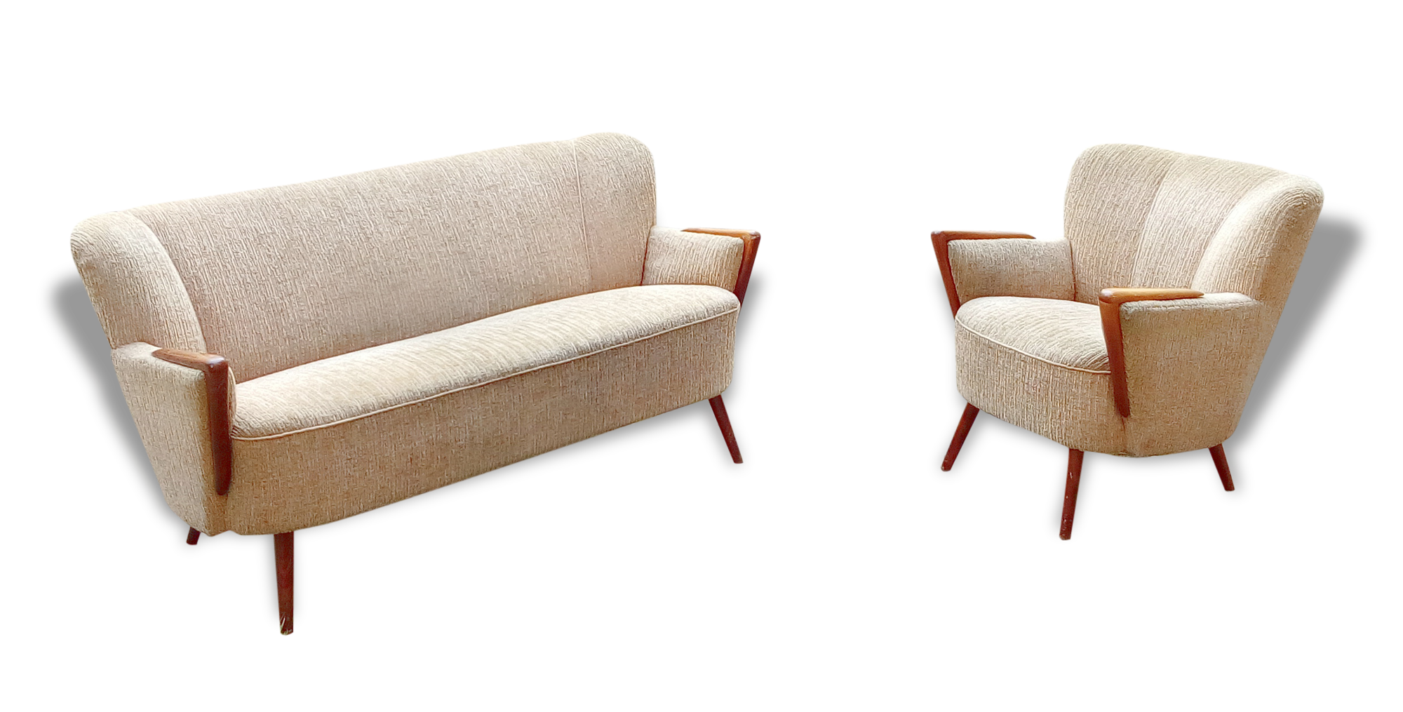 Set 1 1 Scandinavian sofa couch chairs Danish 50s 60s