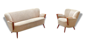 Set 1 canapé sofa scandinave - fauteuils