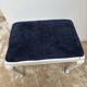 Vintage French Louis XV style stool in patinated white wood