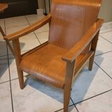 Children's armchair and desk in beech