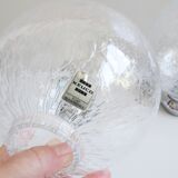 Chrome mirror light with glass ball