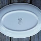 Plat ovale décor poissons Gien