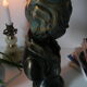 Buste en plâtre garçon patine bronze XXème