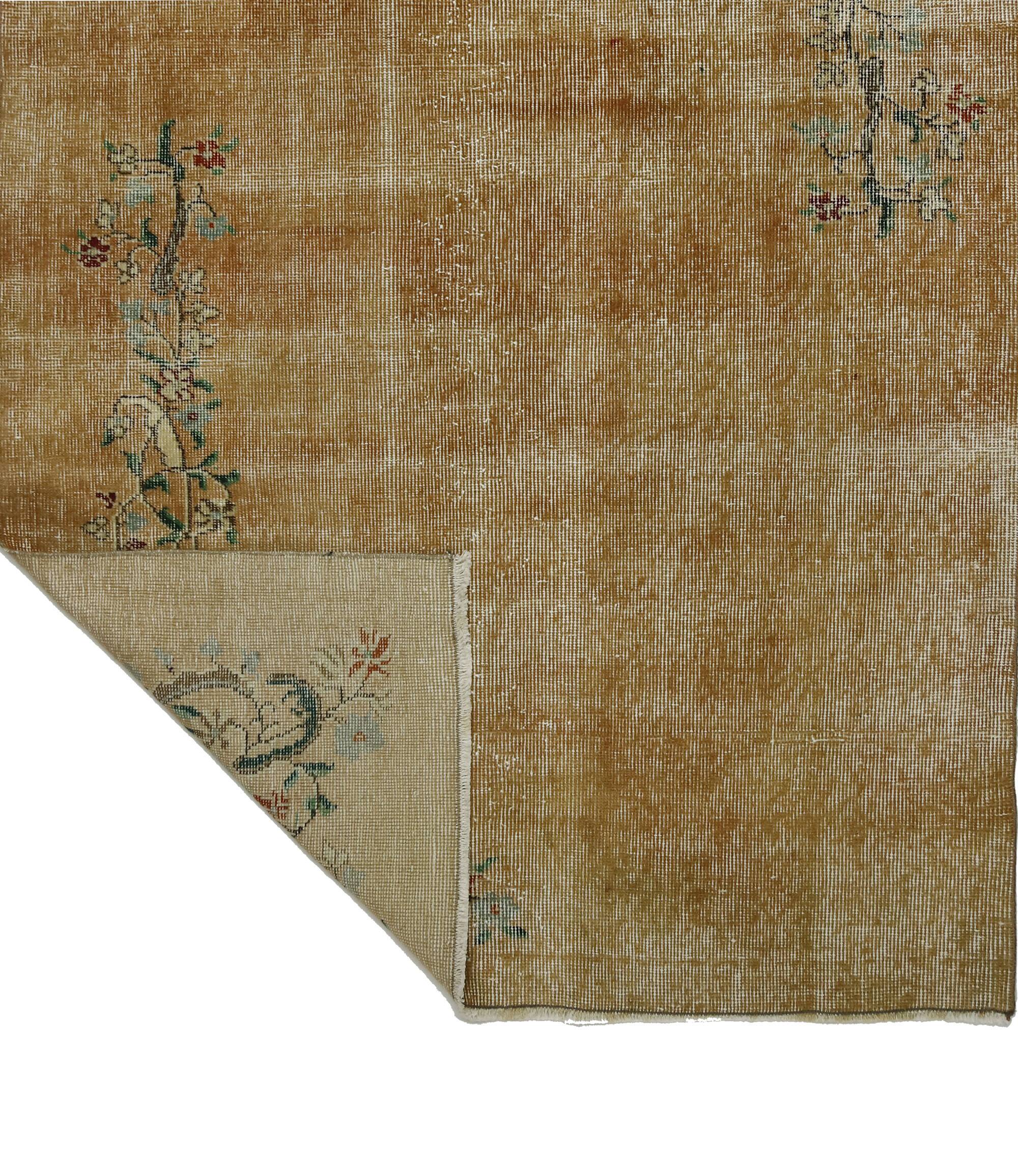 Turkish Anatolian Handmade Vintage Area Rug 210 cm x 124 cm