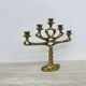 Mid-century large brutalist solid bronze candleholder, 1970s
