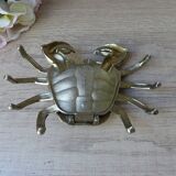 Old ashtray shape metal crab