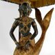 Sculptural Lamp in Bronze with double green and gold patina, Suvannamaccha