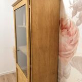Vintage oak display cabinet