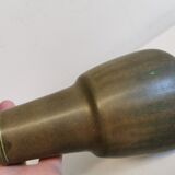 Danish green/brown ceramic table lamp, estimated 1960s.