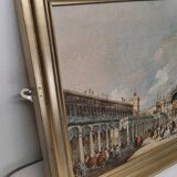 Painting on canvas "Feast of the Ascension" in Venice 44x65 cm