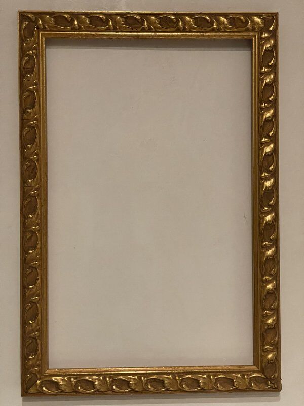 Old frame with gilded moldings