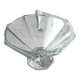 Thick engraved glass bowl, Slovakia Art Deco style