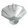 Thick engraved glass bowl, Slovakia Art Deco style