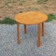 1970s Scandinavian-style coffee table in birch veneer.