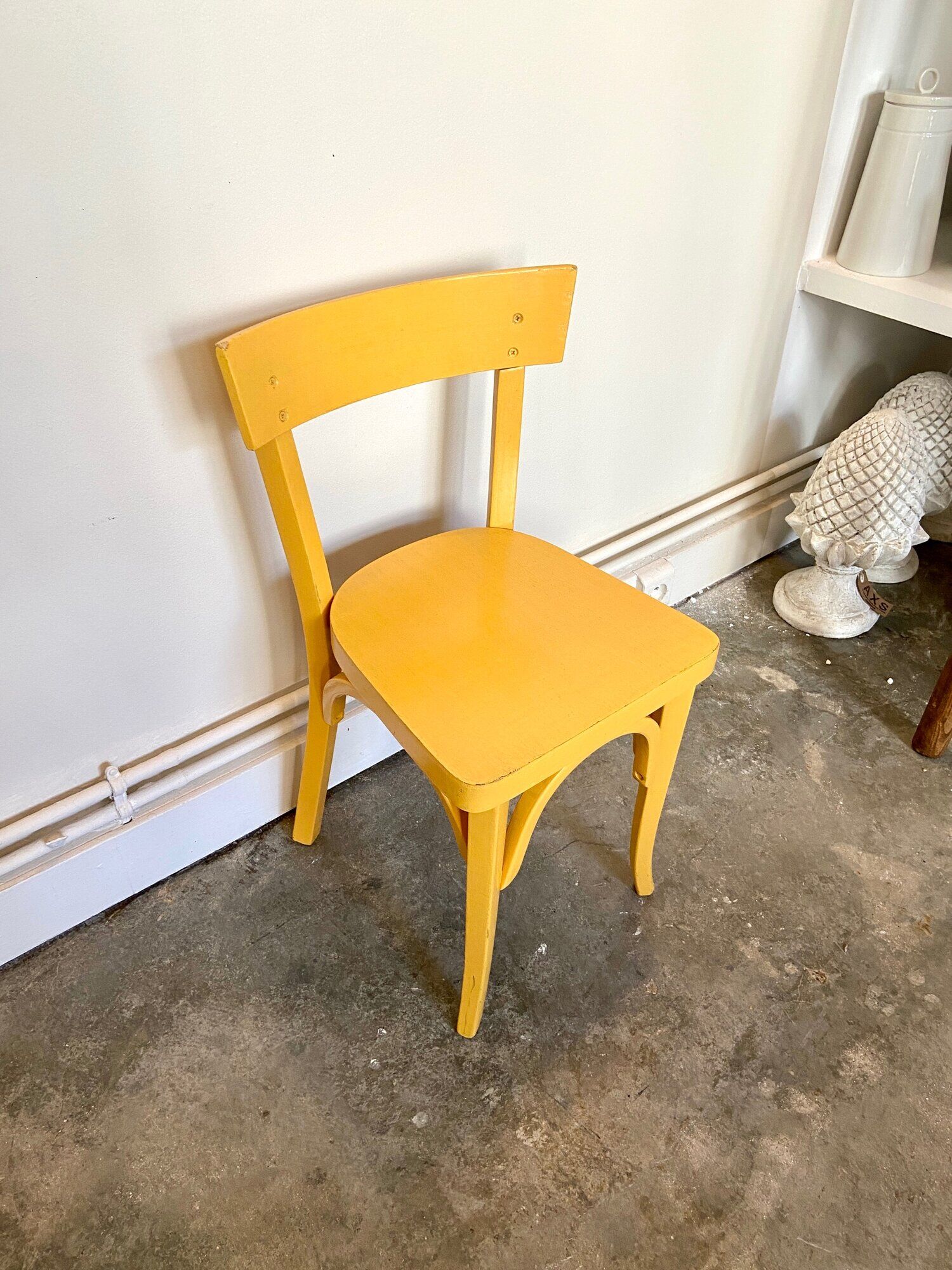 Chaise enfant Baumann en bois jaune