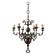 Antique chandelier with 6 lights in bronze, Netherlands, 18th century