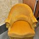 Fauteuil Crapaud velours vintage