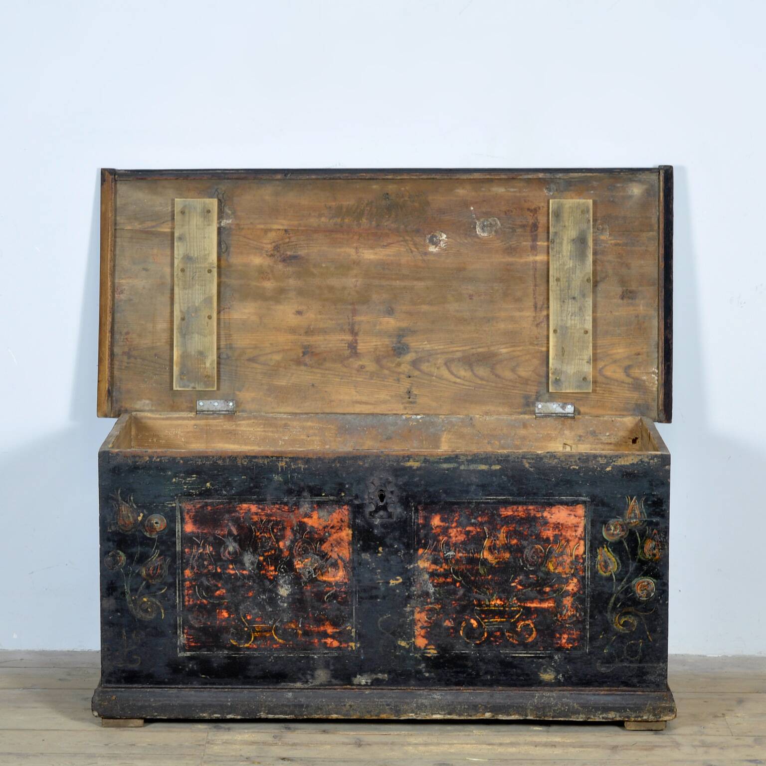 Folk art wedding chest, circa 1850