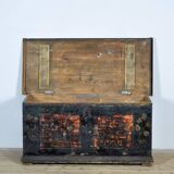 Coffre de mariage d'art populaire, vers 1850