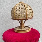 Vintage rattan lamp