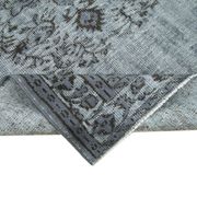 Hand-knotted rustic anatolian 1980s 160 cm x 258 cm grey carpet