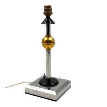 Art deco style bakelite table lamp, France 1980s