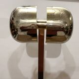 1980s golden metal floor lamp