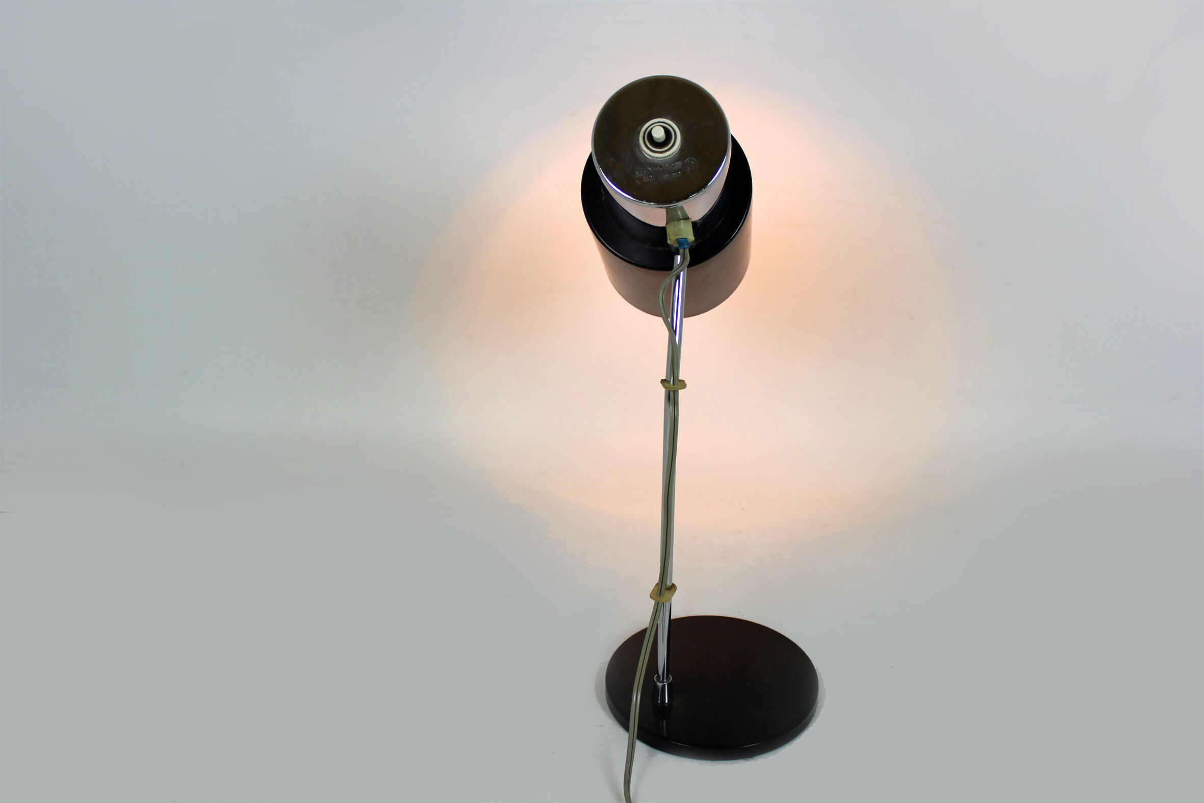 Black & Silver Table Lamp by Josef Hurka for Napako, 1970s