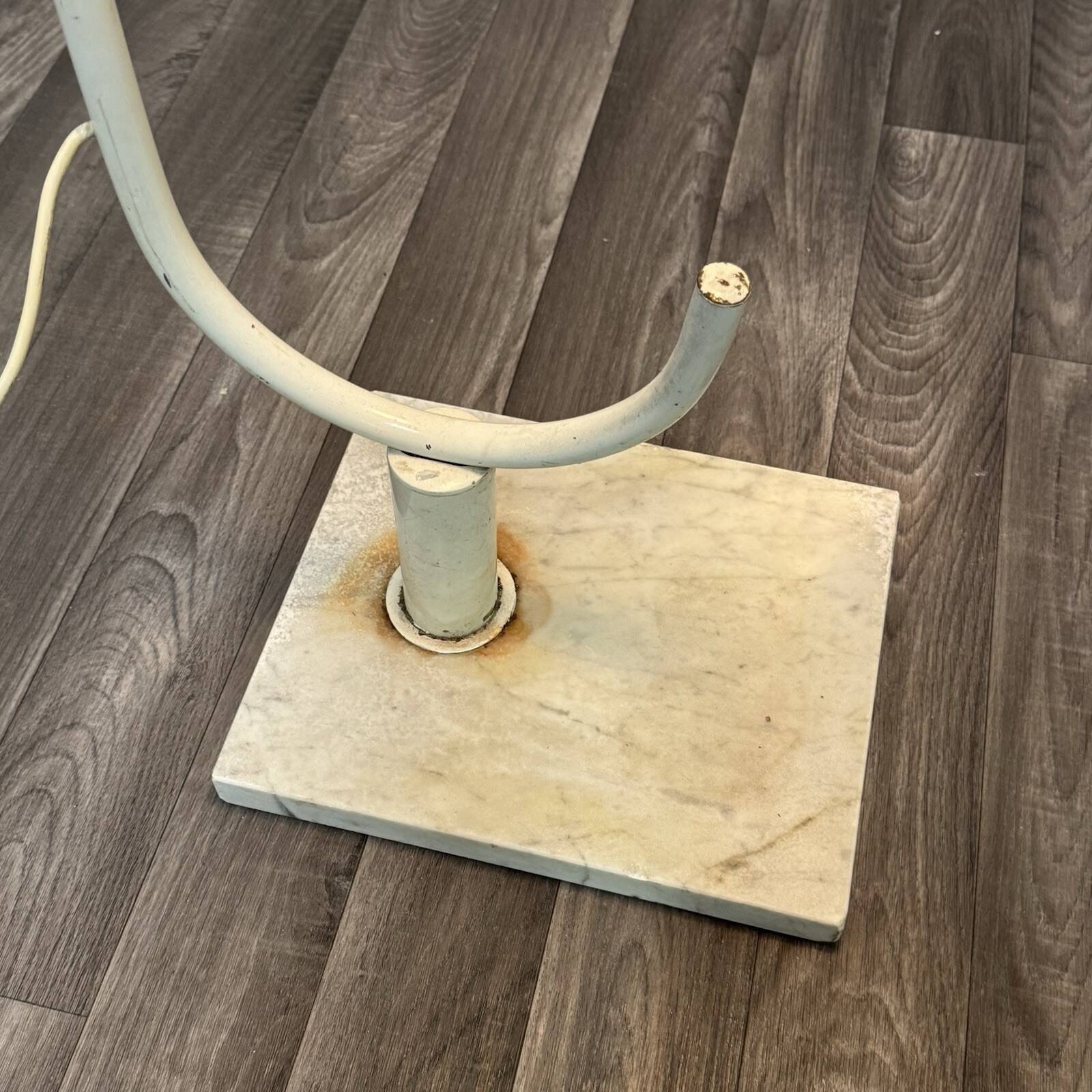 Harvey Guzzini floor lamp Space Age with marble base 1970s design