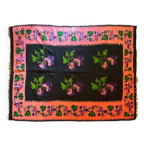 tapis floral olténien - rose