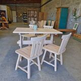 Solid pine table and chairs set