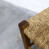 Rustic artisanal brutalist bench 1960 93cm