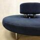 Blue corderoy round sofa ‘Infinity Circle’