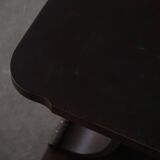 Side table / Low table in Danish Art Deco wood with shelf, 1930s-40s