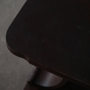 Side table / Low table in Danish Art Deco wood with shelf, 1930s-40s