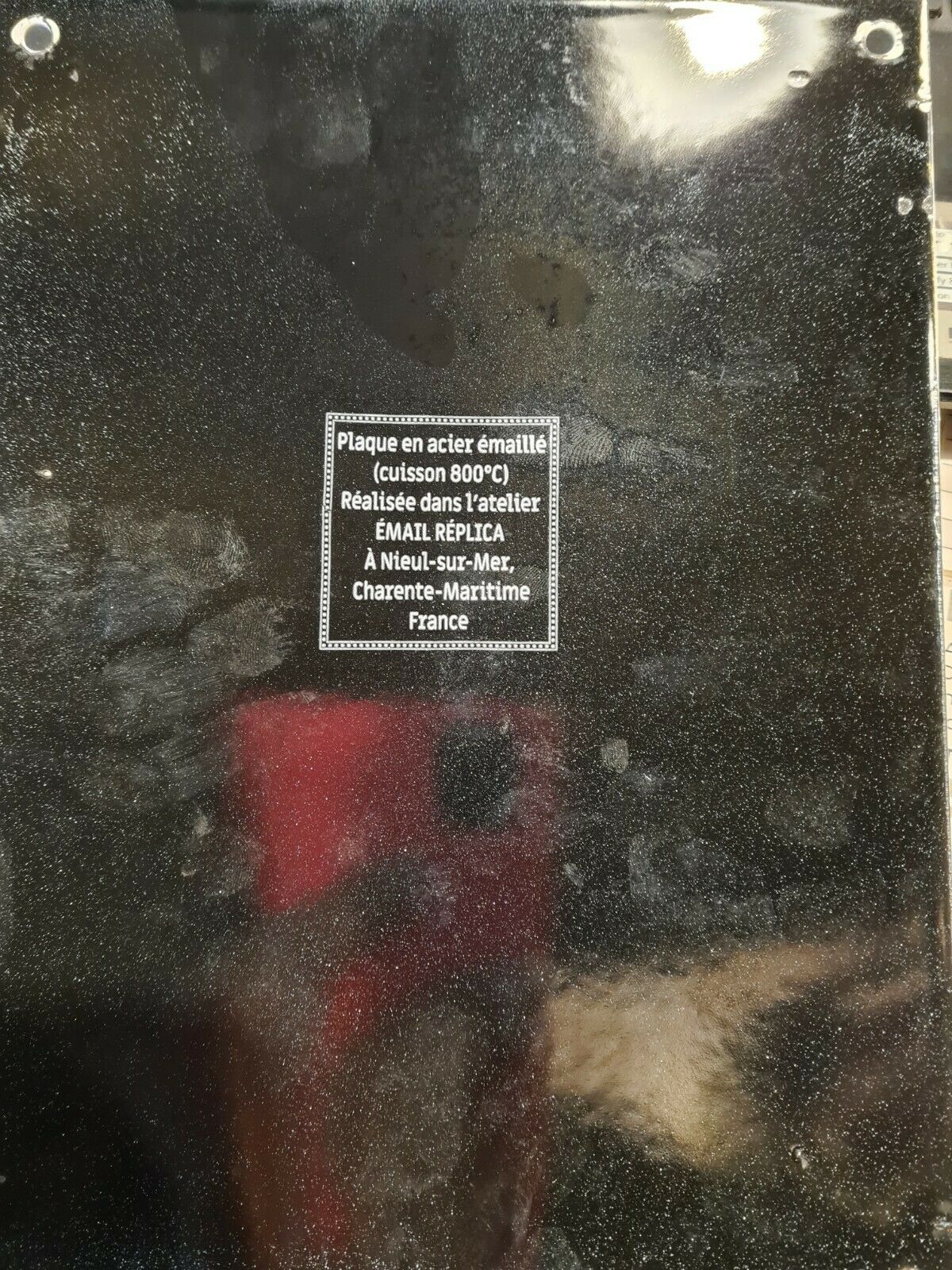 Enamelled plaque "to school pupils"