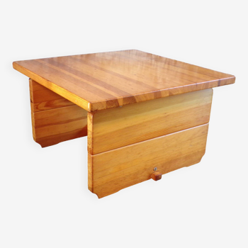 Scandinavian pine coffee table