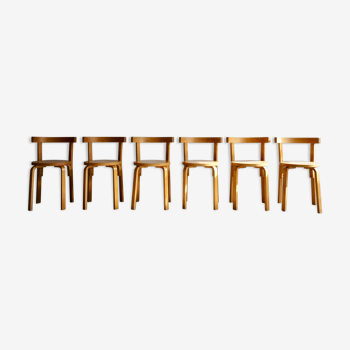 Lot de 6 chaises 1970