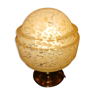 Lamp to lay vintage globe glass of clichy