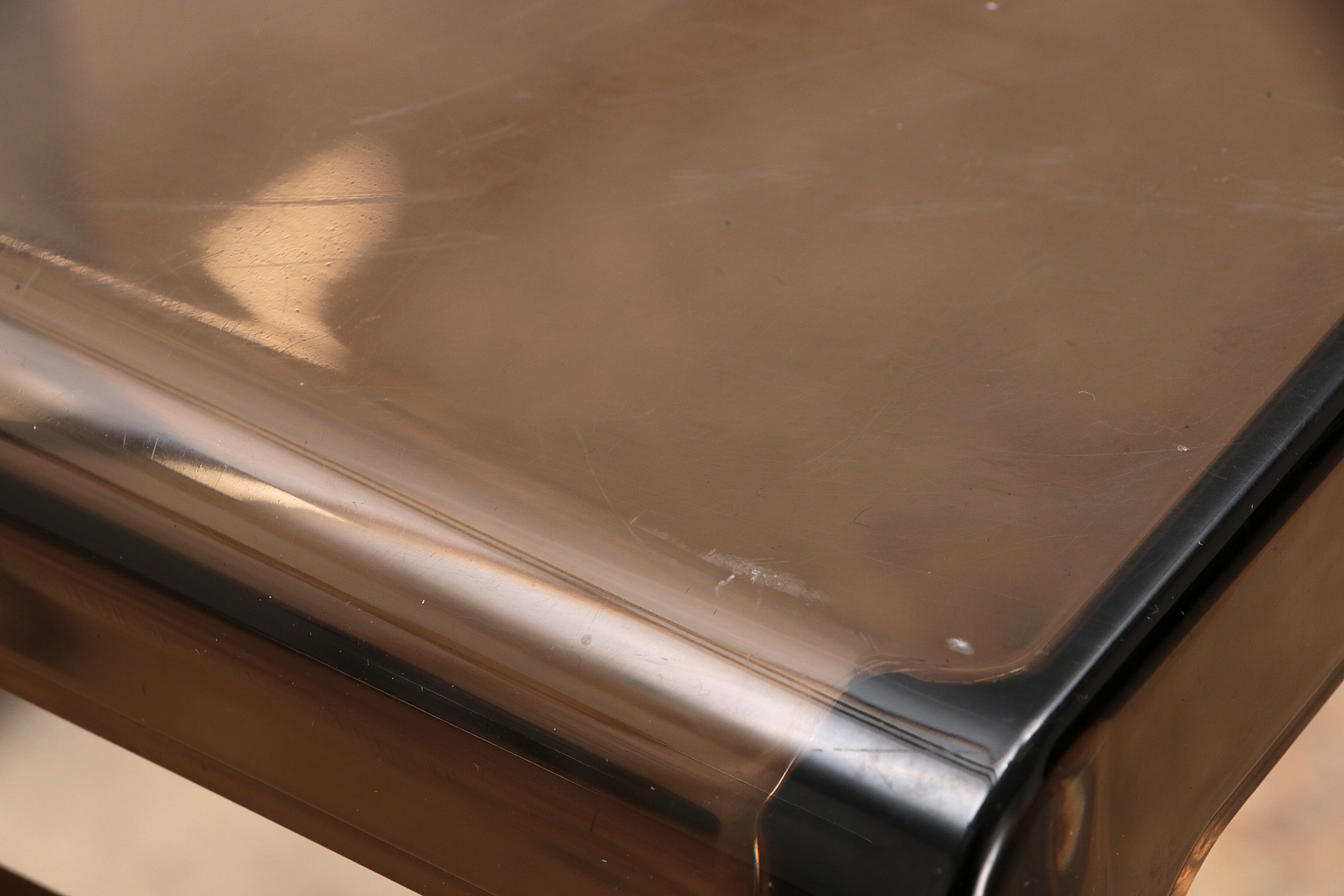 Vintage set of Plexiglas side tables designed in France in the 1960s