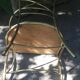Large office chair circa 1950/60 in Brass