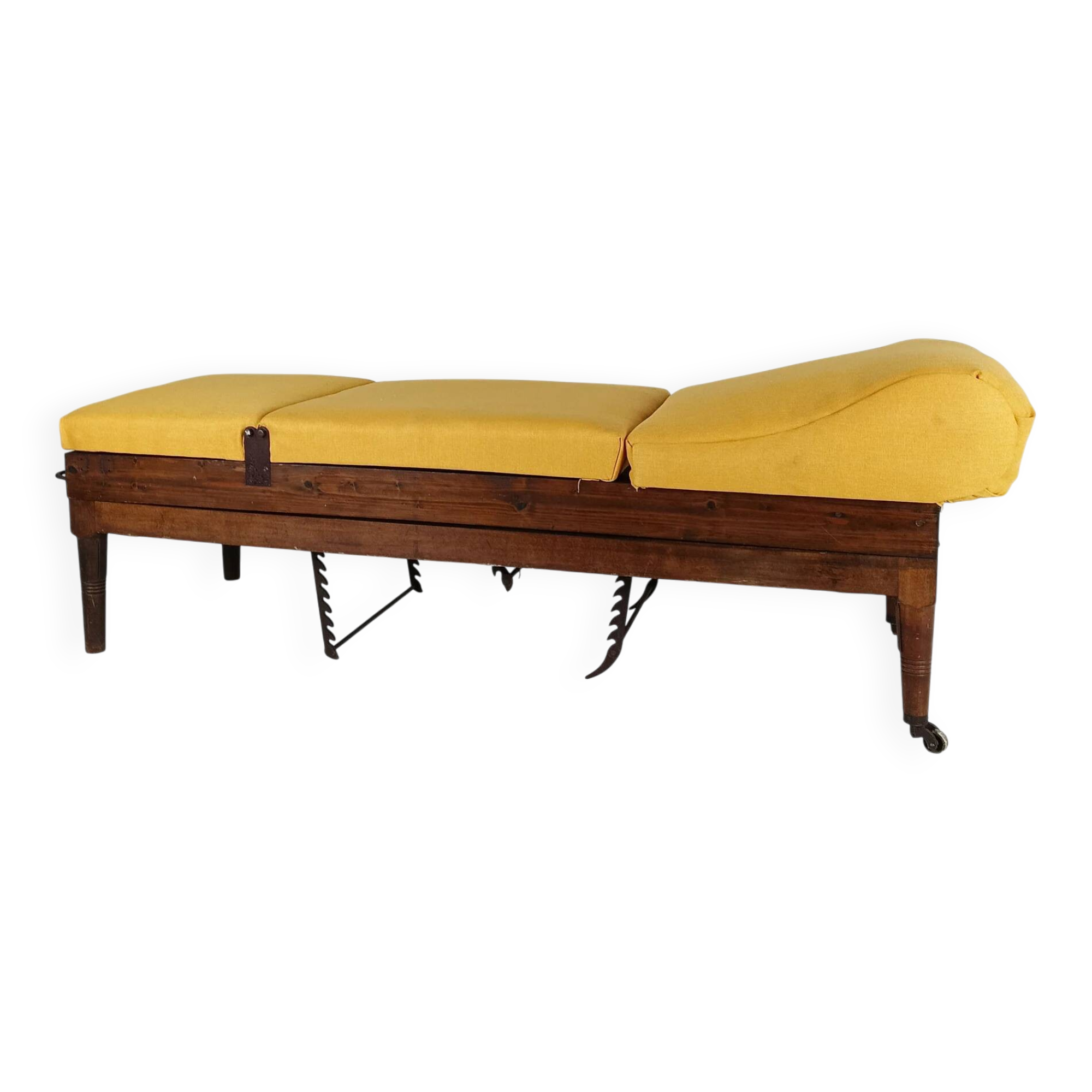 Antique English military hospital bed