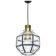 Iron and clear glass pendant by Limburg, Germany, 1960s