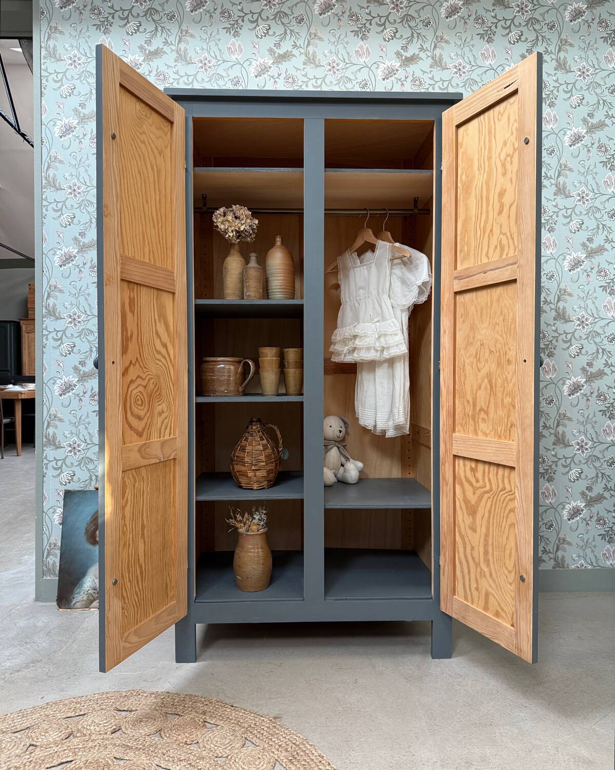 Painted Parisian wardrobe (renovated)