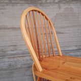 4 windsor chairs in vintage pine 1970 1980