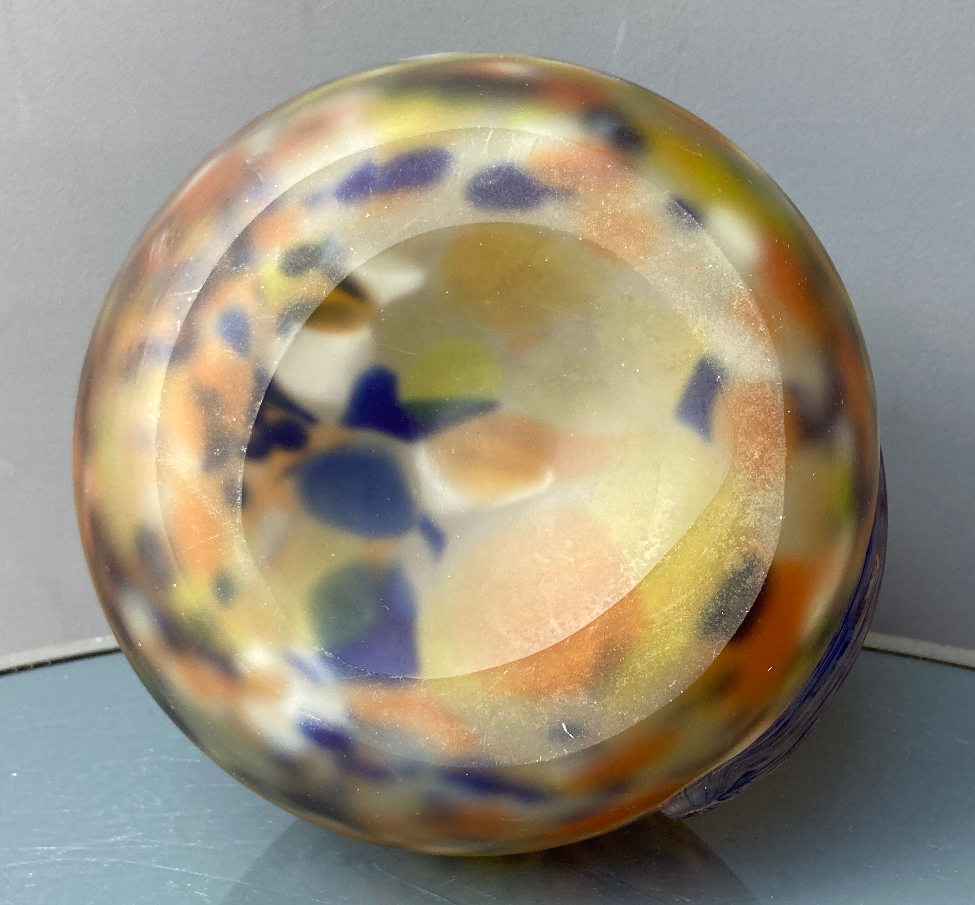 Art Deco vase in glass paste - Muller Frères Luneville